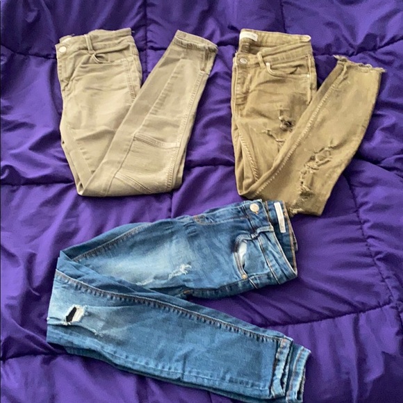 Lot of 3 ZARA jeans